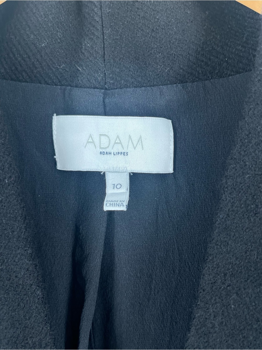Adam Lippes 100% Wool Sheath Dress 10 Black Silk Lined Pockets Luxury Career - Picture 10 of 14
